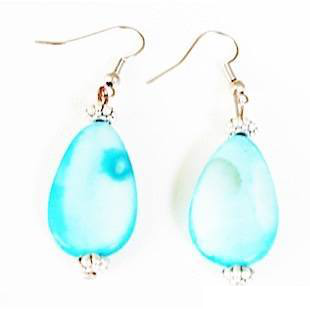 Boucles d'oreilles larmes bleues