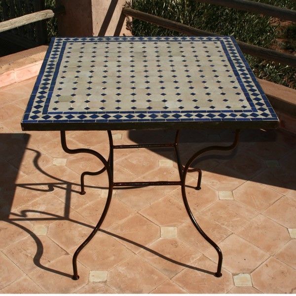 Table zellige carrée